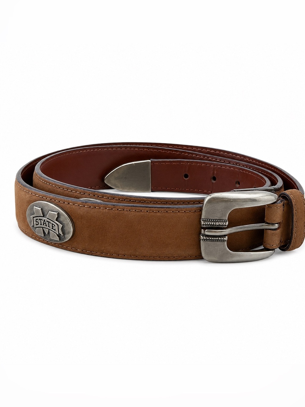 Mississippi State Bulldogs Leather Belt Men’s Size 40 Brown Zep-Pro NCAA